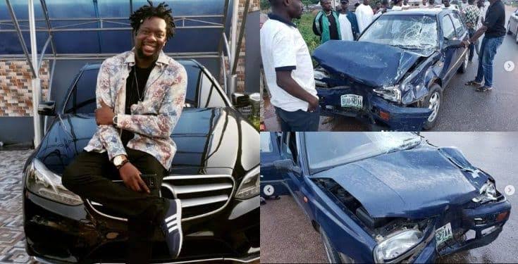 Comedian Klint Da Drunk survives ghastly auto crash (Photos)