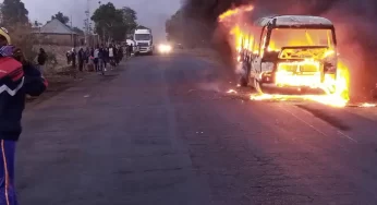 Many burnt to death as bus catches fire after colliding with billboard in Osun