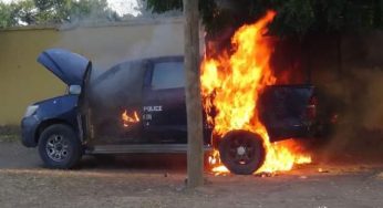 Boko Haram fighters take over Yobe police station, barracks, set operational vehicles on fire
