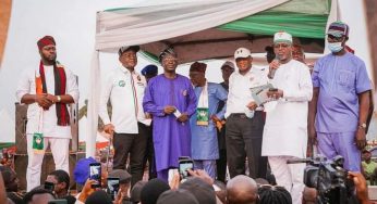 Exodus: Ayu, Ortom, Abounu, Mark, Moro, Ngbede receive Ochacho Jnr, others into PDP in Otukpo