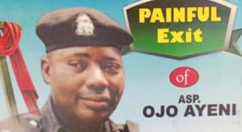 Ojo Ayeni: Policeman crushed to death by police van to be buried on Friday in Ekiti