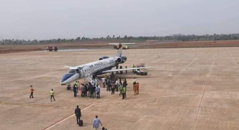 First Commercial Flight landed at Anambra International cargo/passenger airport (Photos)