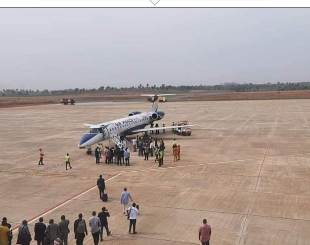 First Commercial Flight landed at Anambra International cargo/passenger airport (Photos)