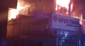 Property worth millions destroyed as fire razes Computer Village in Lagos