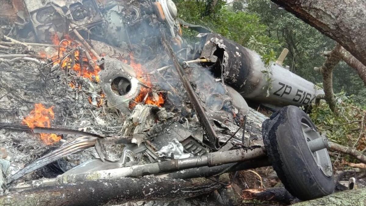 BREAKING: Four dead as army helicopter carrying Indian Chief Of Defence Staff, Bipin Rawat crashes