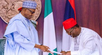 BREAKING: 2023: I want to succeed you as president – Umahi tells Buhari