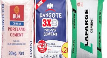 Dangote, Lafarge, BUA agree to reduce price of cement in Nigeria