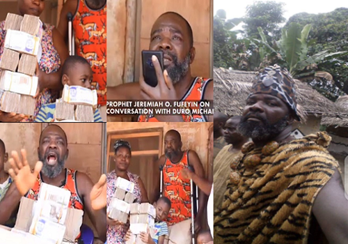 Prophet Fufeyin offers amputee actor, Duro Michael N5million for artificial leg