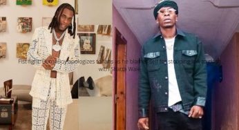 Burna Boy apologises to fans over clash with Shatta Wale