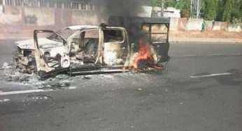 Four killed as angry mob set Customs vehicles ablaze in Sokoto