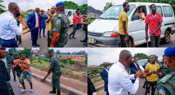 Drama as Brigadier’s convoy beats traffic light, hits Lagos Deputy Governor’s car