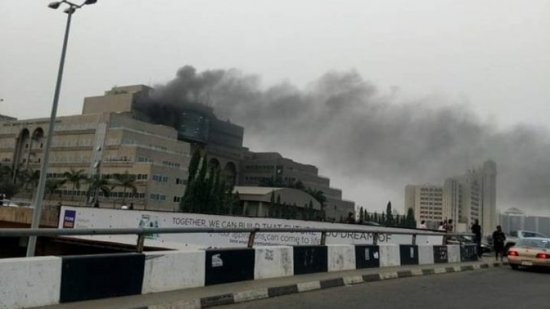 BREAKING: Ministry of Finance in Abuja on fire 