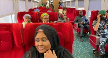 Aisha Buhari reveals why she traveled back home on train