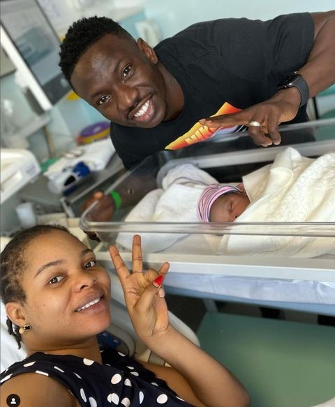 Super Eagles’ Etebo, wife welcome baby