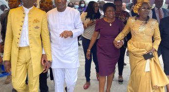 Pastor Enenche, wife visit Ibiyeomie’s 120,000 capacity Cathedral, ‘Hand of God’