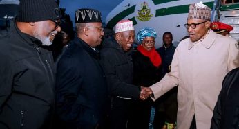 Buhari arrives Paris for 2-week official visit