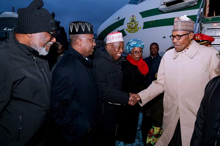 Buhari arrives Paris for 2-week official visit