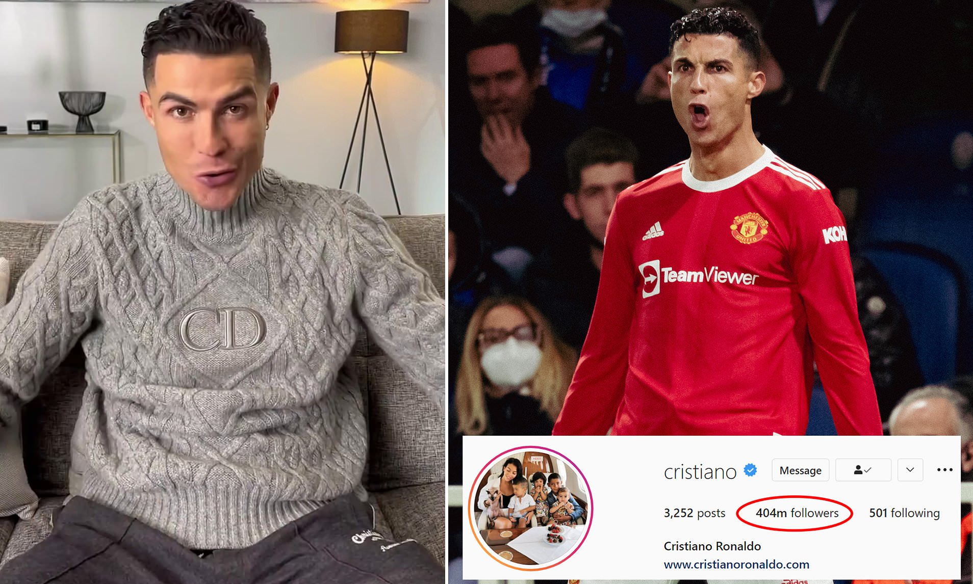 Ronaldo celebrates reaching 400 million Instagram followers