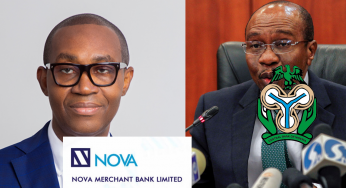 CRR: Nath Ude-led NOVA Merchant Bank fined by CBN