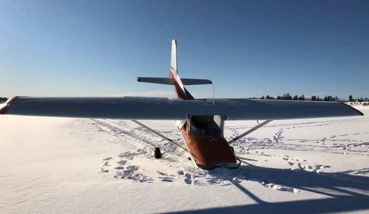 Pilot escapes death after plane crashes on frozen lake in central Alberta