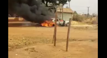 Vehicles razed as gunmen attack journalists covering Enugu LG election