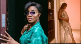 Seyi Shay heavily pregnant