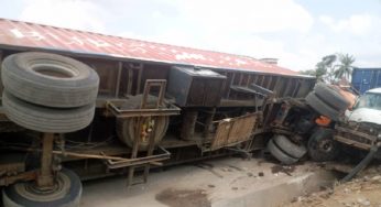 Two die, nine injured as truck rams into filling station in Anambra