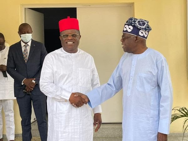 PHOTOS: Umah, Tinubu meet in Abuja