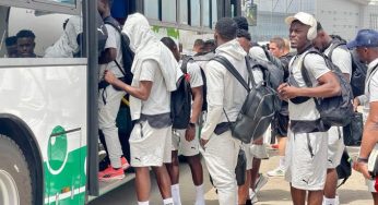 WCQ 2022: Ghana squad arrive in Abuja ahead of clash with Super Eagles (photos)