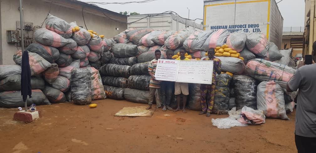 NDLEA intercepts 3million opioid caps at Lagos terminal; 8, 613kg Loud at Eko beach