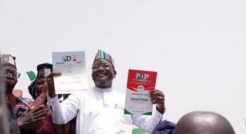 MINDA PDP elders present Senate form to governor Ortom