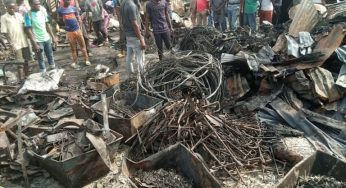 Karimo market gutted by fire in Abuja