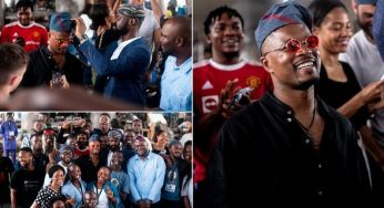 Watch moment Manchester United Legend, Patrice Evra visits Lagos