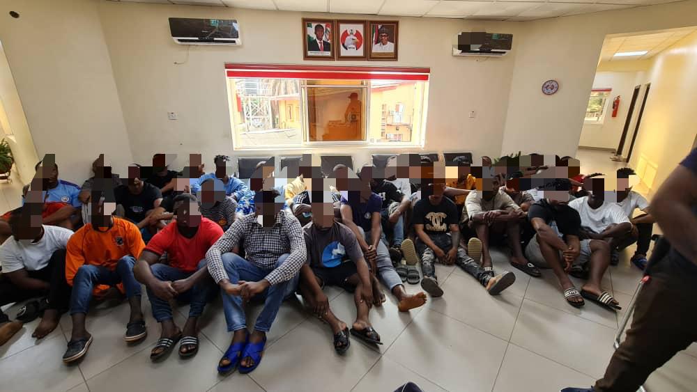 EFCC arrests Ekpo, Erezi Sydney, Coker Taiwo, 30 others for internet fraud in Lagos