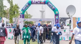 APC national convention: Buhari arrives Eagle Square