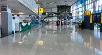 Inside the new terminal of Murtala Muhammed International Airport, Lagos