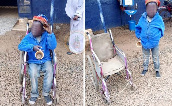 Shock as ‘disabled’ street beggars jump from wheelchairs, flee to avoid arrest