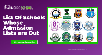 List of schools whose admission lists are out for the 2021/2022 Academic Session