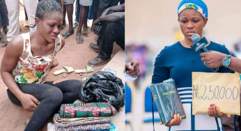 Mnena Iornumbe: Young lady disgraced for stealing wrappers in Benue ‘delivered’ (Photos)