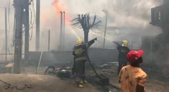 Tanker explodes at Mushin petrol station, three-storey building burnt