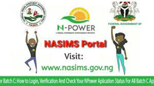 NASIMS login your Npower portal account dashboard