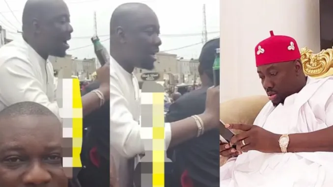 Odogwu Bitters: Obi Cubana storms market to advertise his new drinks (Video)