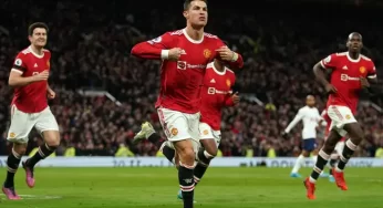 EPL: Man United 3 Tottenham 2: Ronaldo sets another record after hat-trick