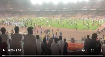 Nigeria vs Ghana: Angry fans invade Abuja stadium, destroy properties