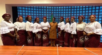 Senator Abba Moro receives Idoma Daughters and Wives Association