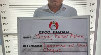 Yuvraj Kumar Mehra: EFCC docks Indian for N70m dud cheque