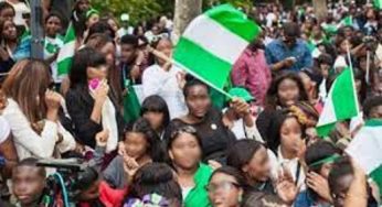 Russia vs Ukriane: Over 5000 Nigerian youths storm Ukrainian Embassy in Abuja, volunteer to fight