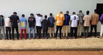 Names of 33 internet fraudsters busted in Lagos, Enugu (Full list)