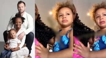 Marriage crash: ‘I want to see my daddy’ – Korra Obidis daugher, June cries out (Video)