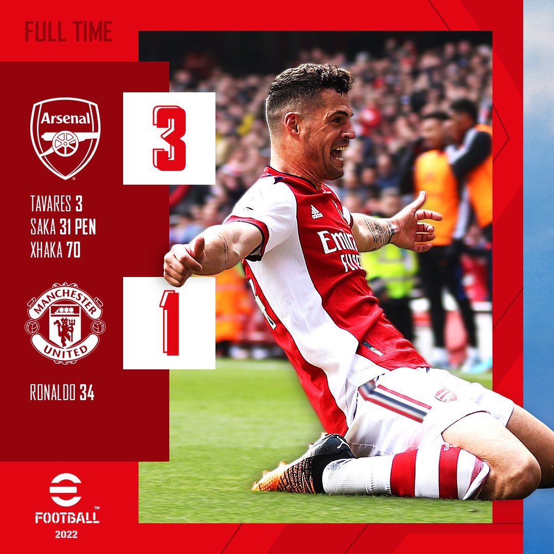 Arsenal vs Manchester Utd: Gooners beat Red Devils 3-1